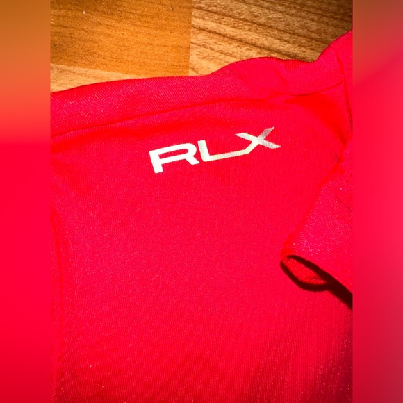RLX Ralph Lauren Womans Size S 1/4 Zip Red Golf Polo Shirt - Picture 6 of 10